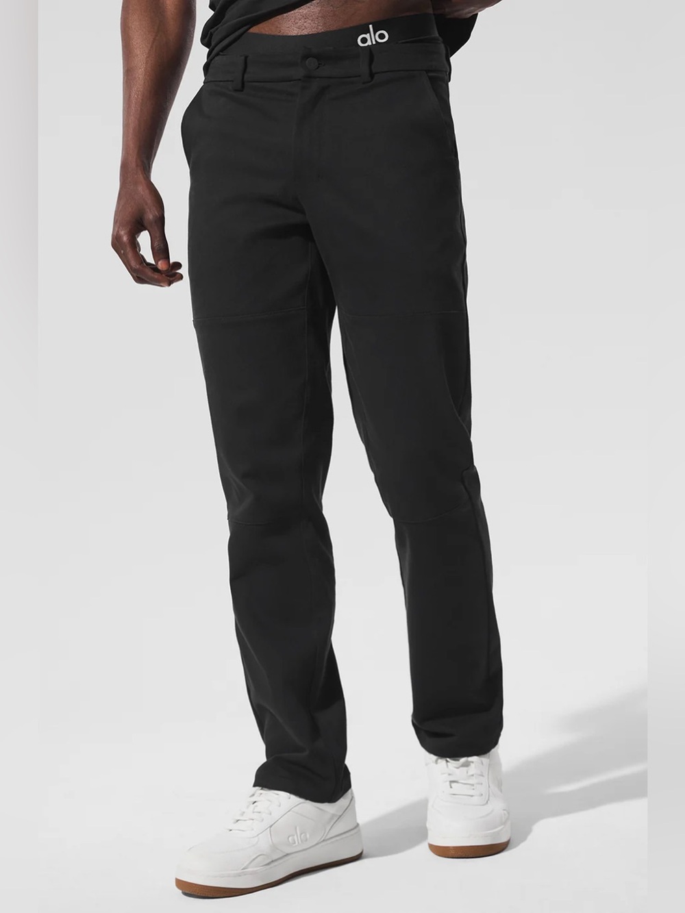 ALO Yoga Men's Black Stretch Chinos